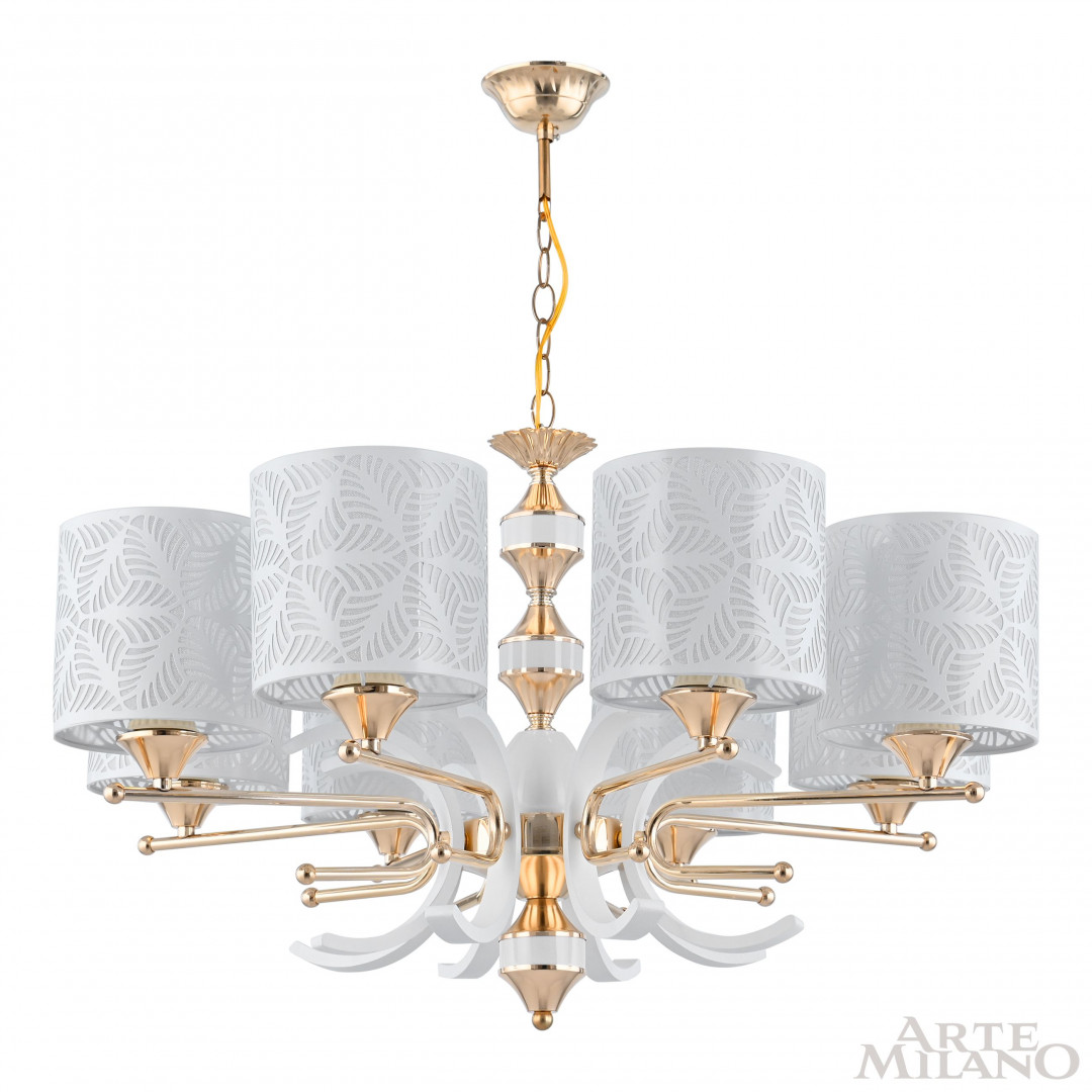 Подвесная люстра Arte Milano Florentia-2097 302097/8 Wh/Gd