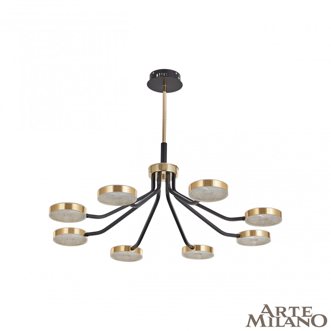 Люстра на штанге Arte Milano Ferrara 276079/8 BK/GD