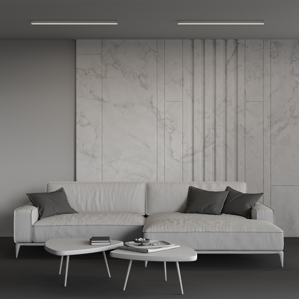 Линейный накладной светильник Maytoni Technical 4000K 35x35 (Серебро, 1 м) LL311004