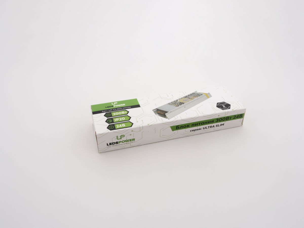 Блок питания LEDS POWER 300Вт 24В ULTRA SLIM 002675