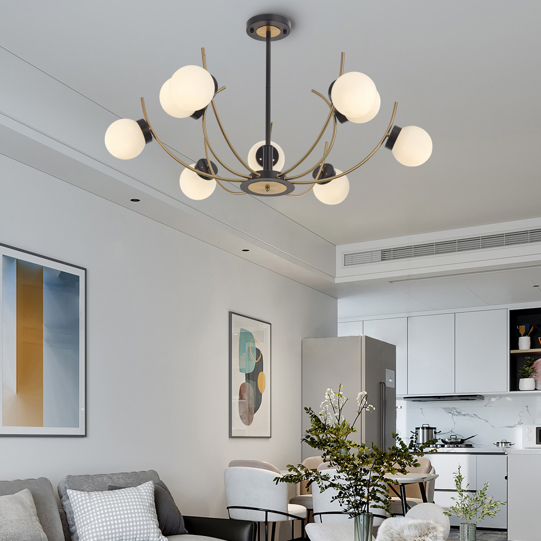 Люстра на штанге Arte Milano Neapolis 276169/9 BK/GD