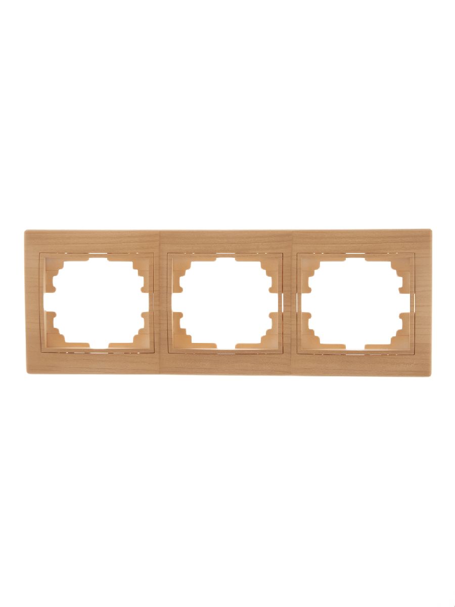 Рамка 3-местная горизонтальная Lezard Mira 701-4700-148