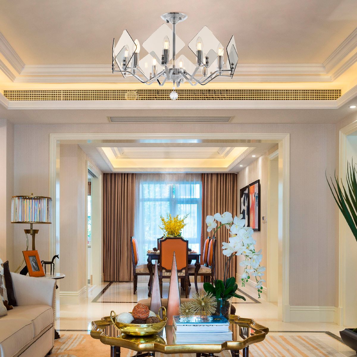 Люстра на штанге Arte Milano Sorrento 375309/10/600 CR