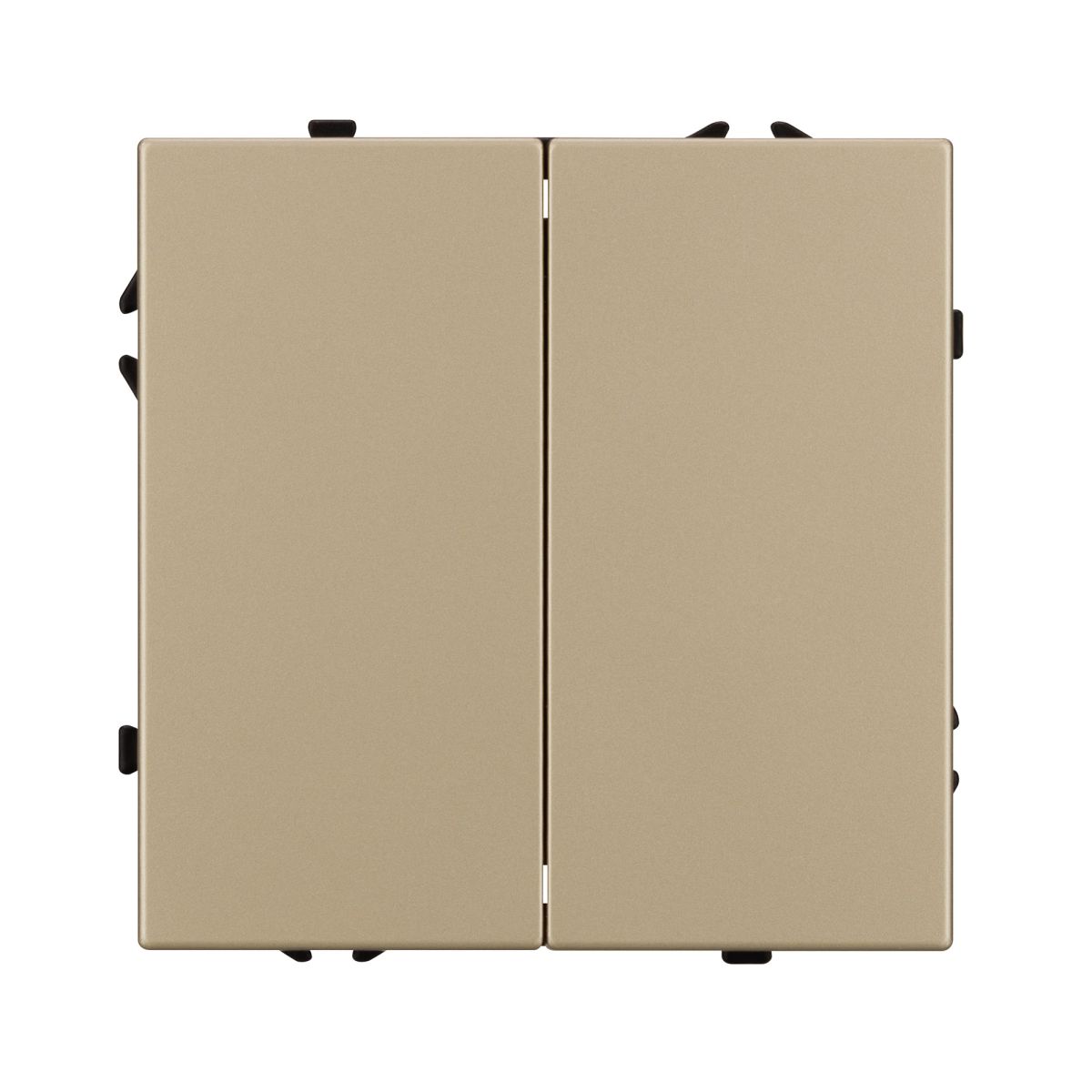Выключатель звонковый 2 кл софт-тач золотой песок Arlight SWT-MKR2-SFPL-GD (250V, 10A) 061739(1)