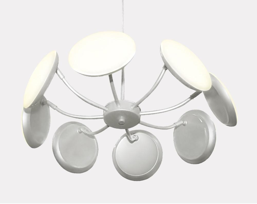 Подвесная светодиодная люстра Crystal Lux Maxime SP8 D500 Silver