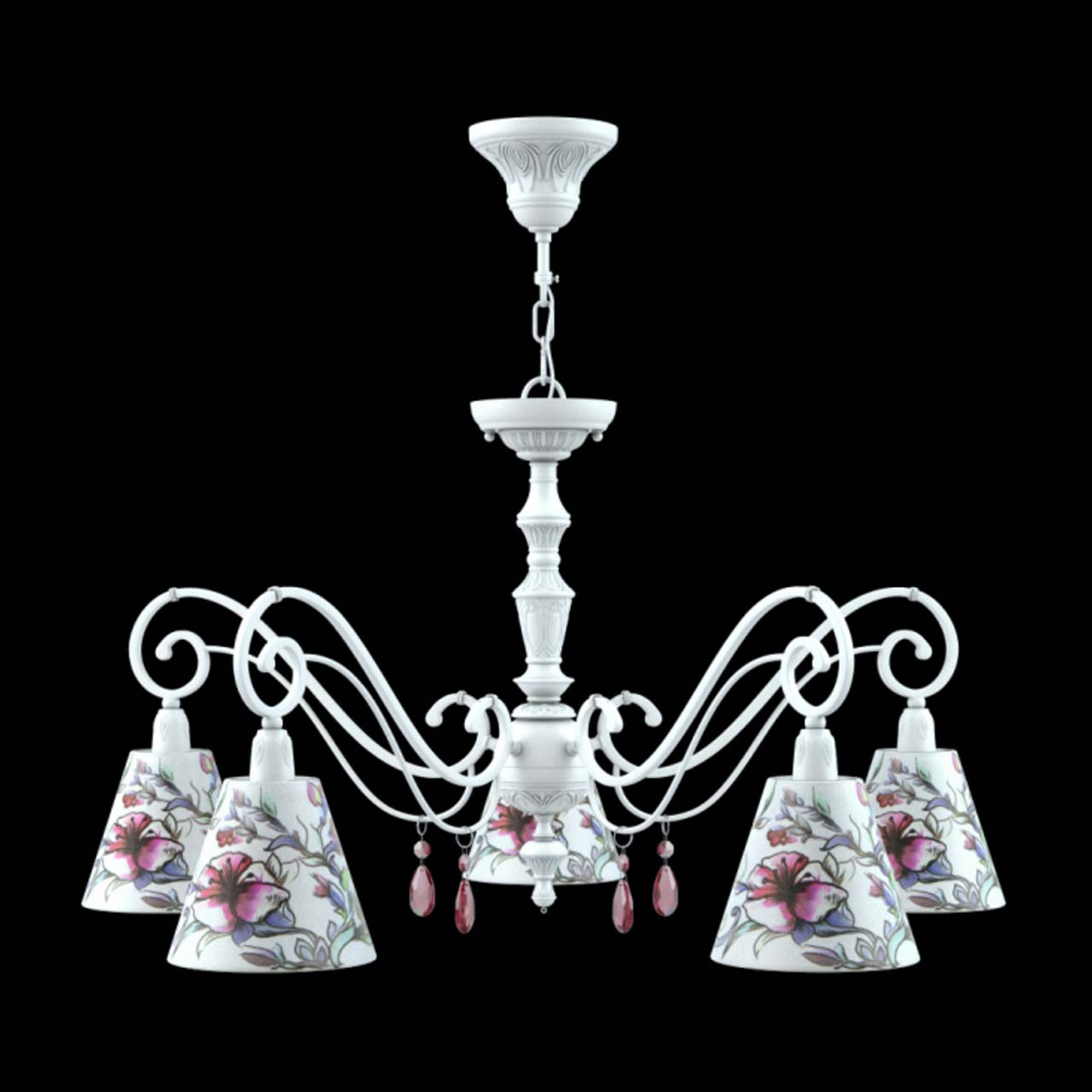 Подвесная люстра Lamp4you Classic E3-05-WM-LMP-O-13-CRL-E3-05-PK-DN