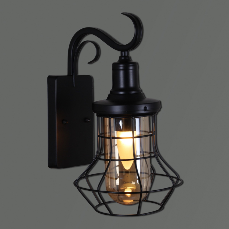 Уличный настенный светильник Reluce 08293-9.2-001U BK