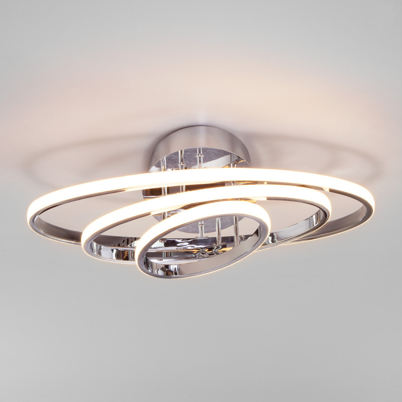 Потолочный светодиодный светильник Eurosvet Lauda 90237/3 хром