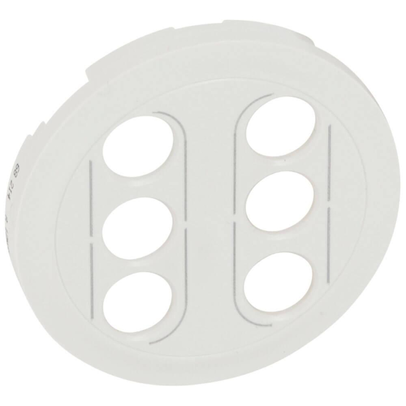 Лицевая панель Legrand Celiane розетки аудио/видео 2xRCA белая 068214