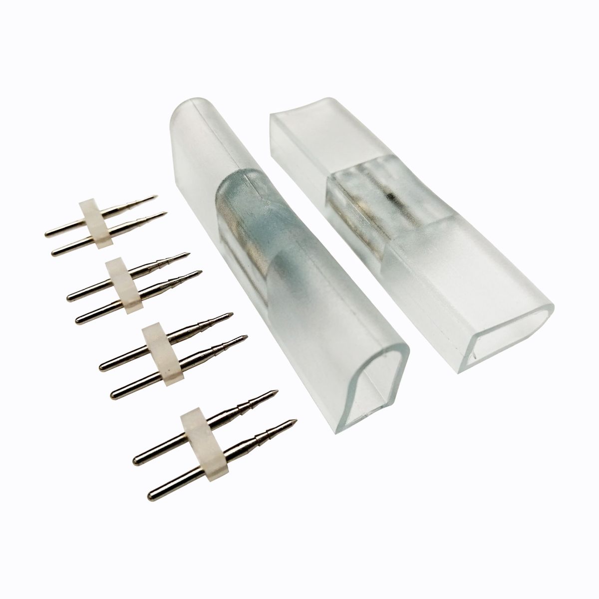 Комплект коннекторов для прямого соединения одностороннего светодиодного неона мини 2шт Apeyron 09-130-2