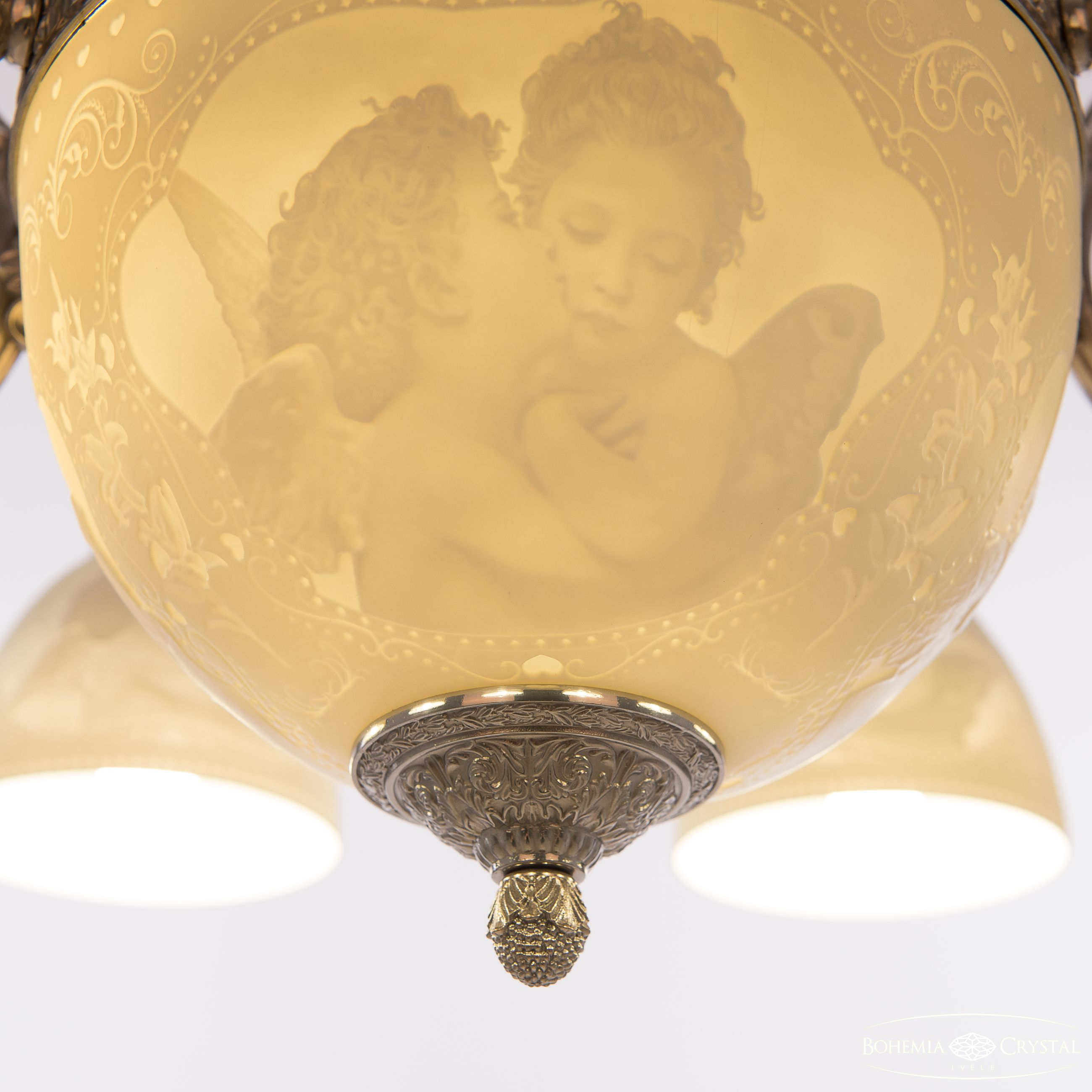 Подвесная люстра Bohemia Ivele Crystal Verona 72109P/8/210 Ni P1 D Angel