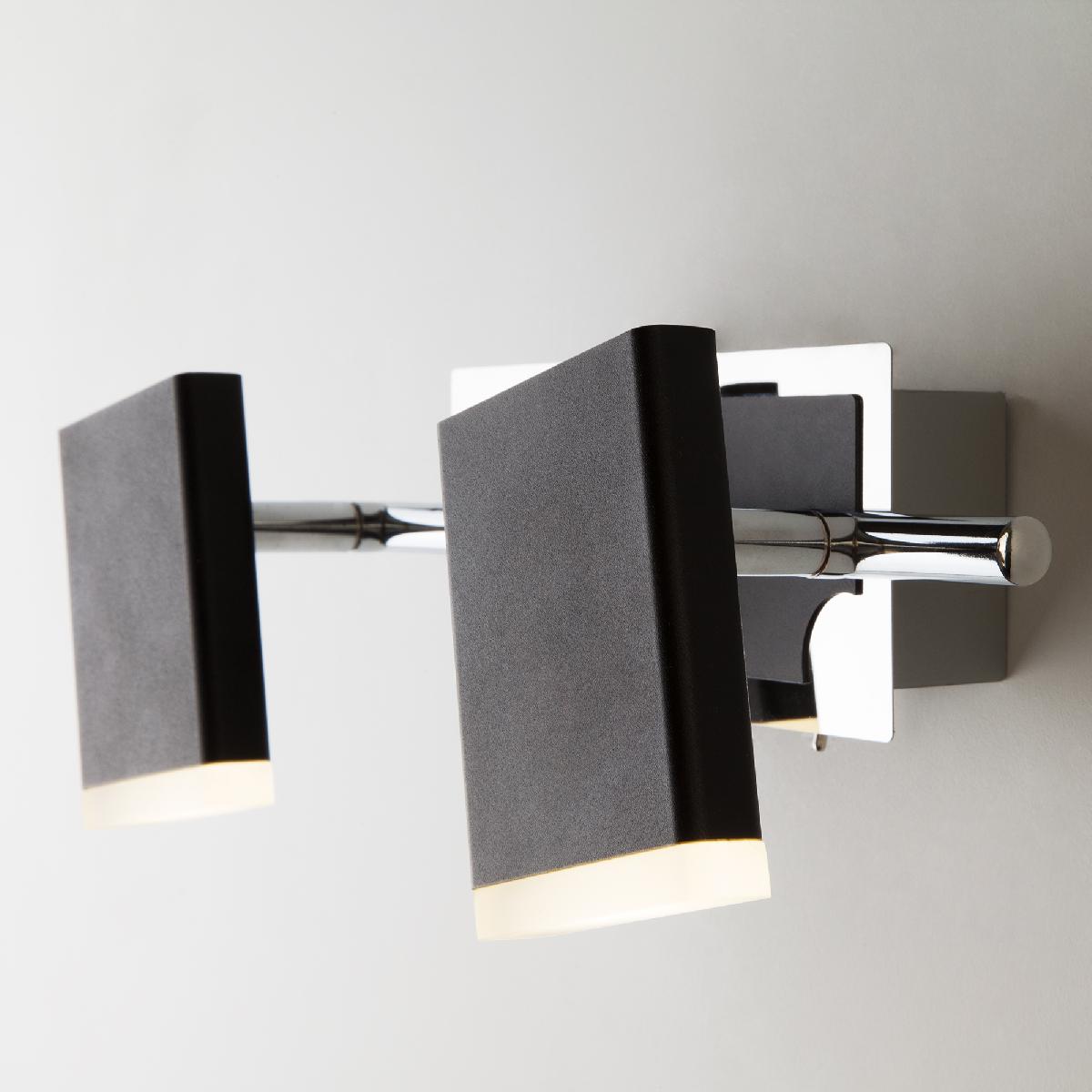 Настенный светодиодный светильник Eurosvet Collin 20000/2 черный