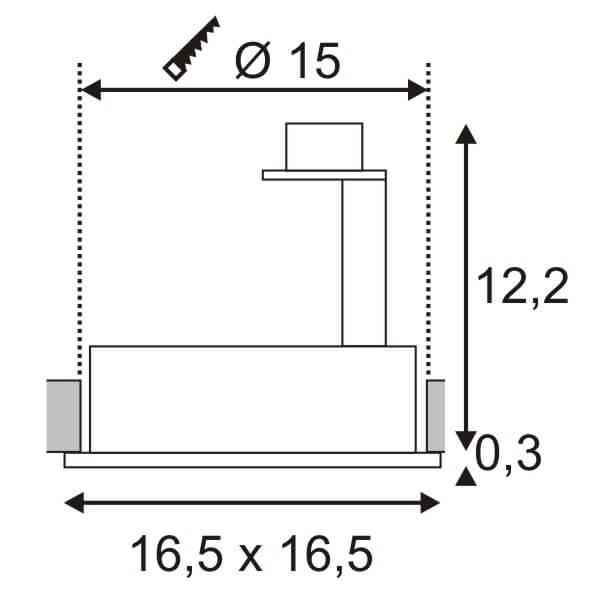 Встраиваемый светильник SLV New Tria Round 111380