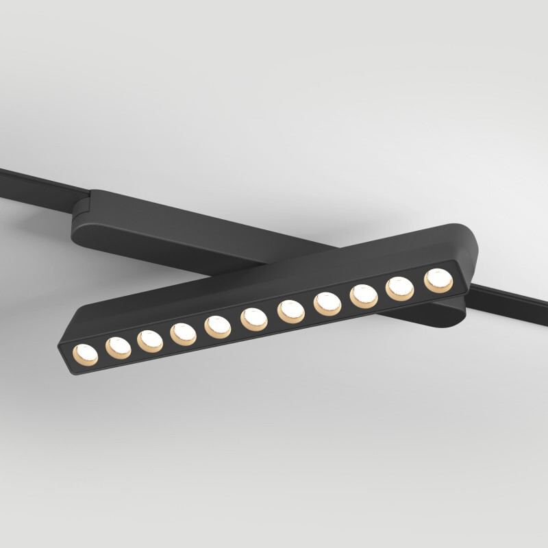 Трековый магнитный однофазный светильник Denkirs Air grill DK5338-BK