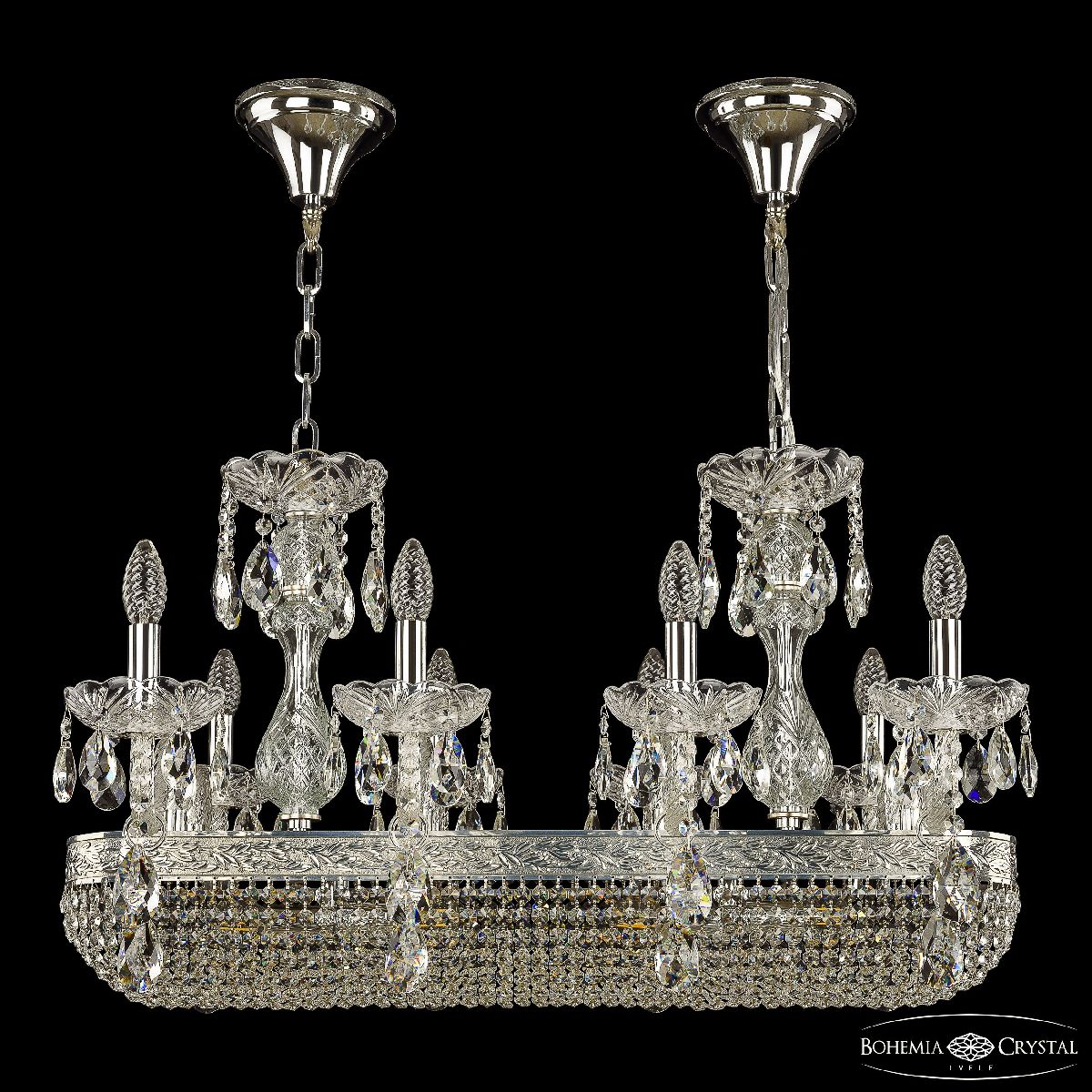 Подвесная люстра Bohemia Ivele Crystal 1452/8/195/800 Ni
