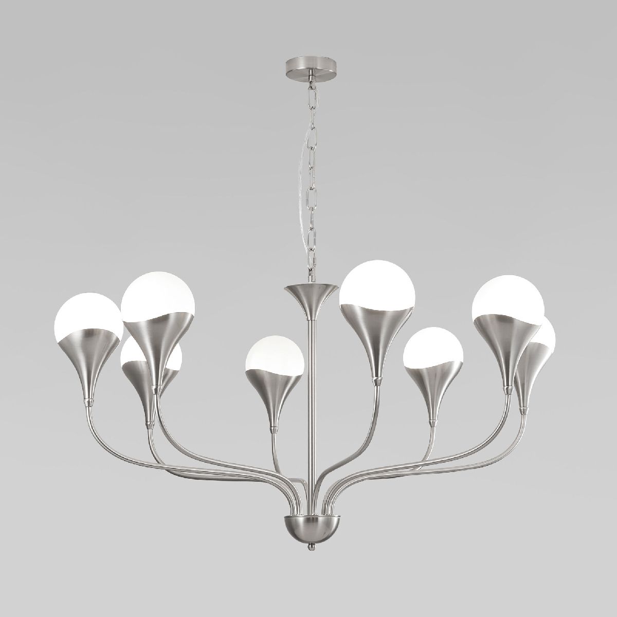 Подвесная люстра Eurosvet 60169/8 никель Smart a068277