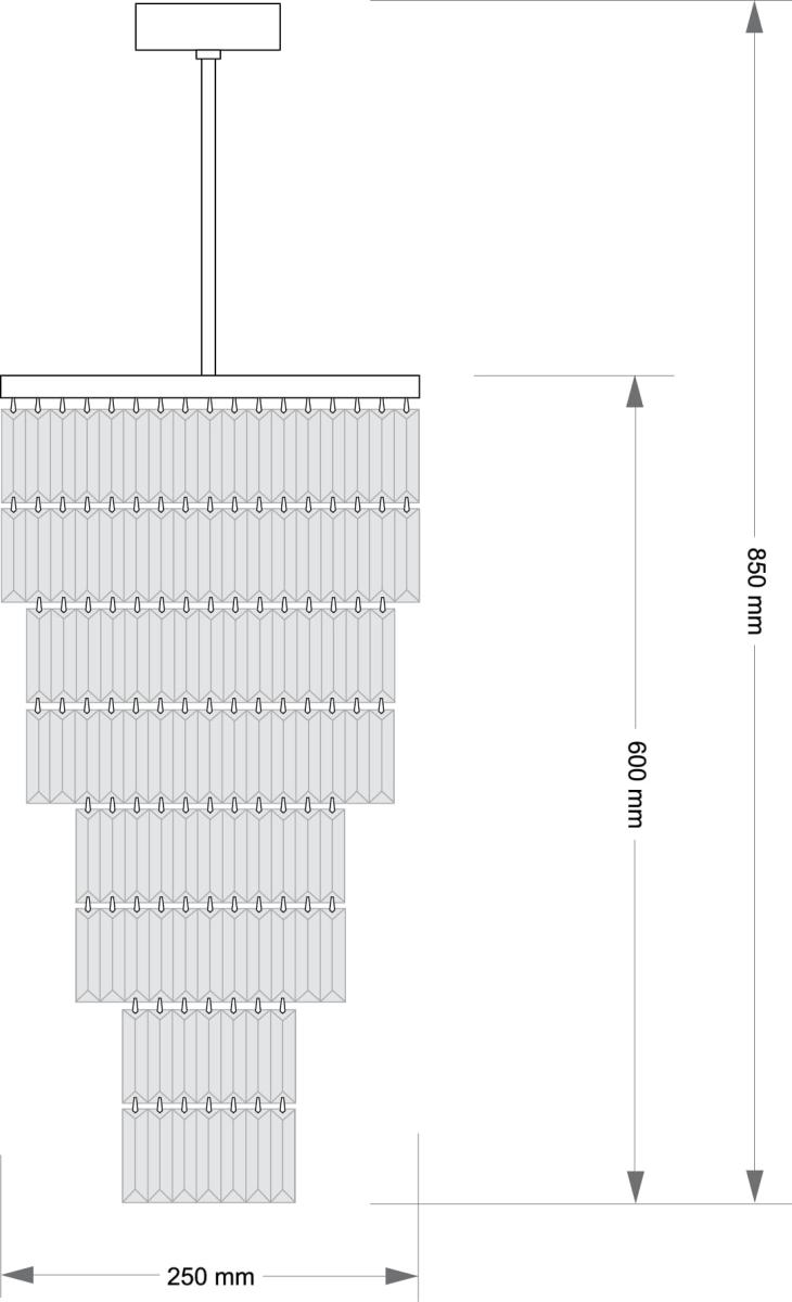 Люстра на штанге Kutek Ellini ELL-ZW-10(Z)250/II