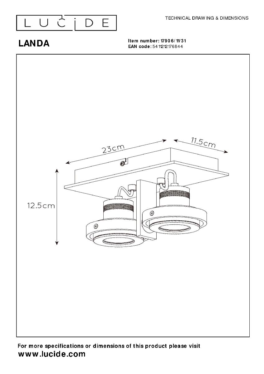Спот Lucide Landa 17906/11/31
