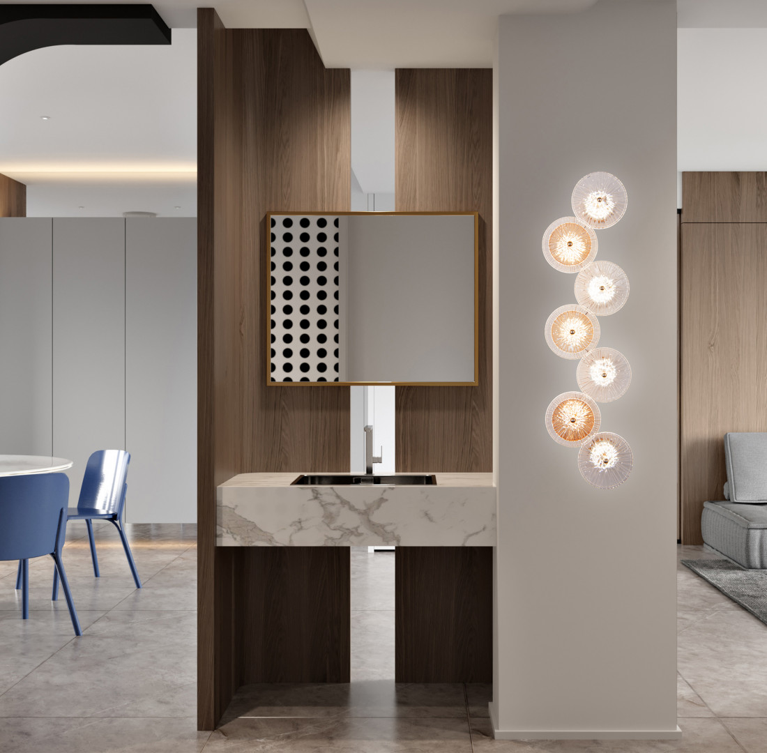 Настенный светильник Arte Milano 7.1252B.D250.H800.LED G