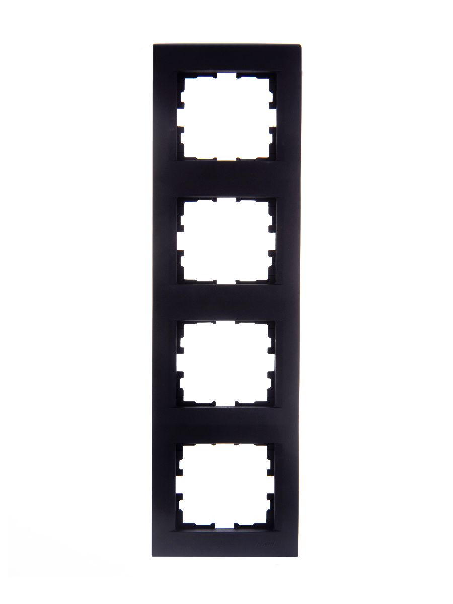 Рамка 4-местная вертикальная Lezard Karina 707-4200-154