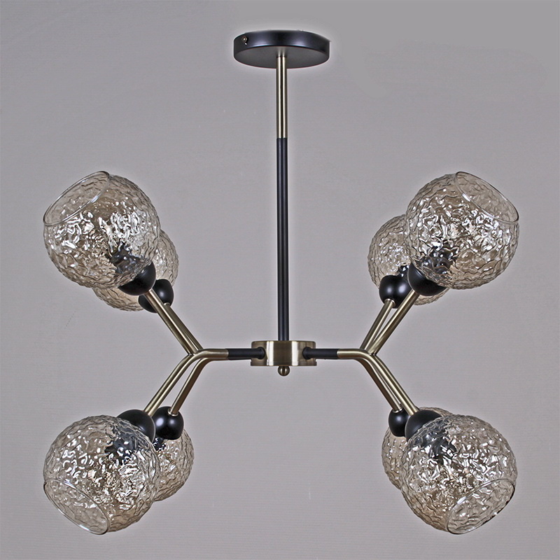 Люстра на штанге Illumico IL0268-8PSQ-79 BK AB