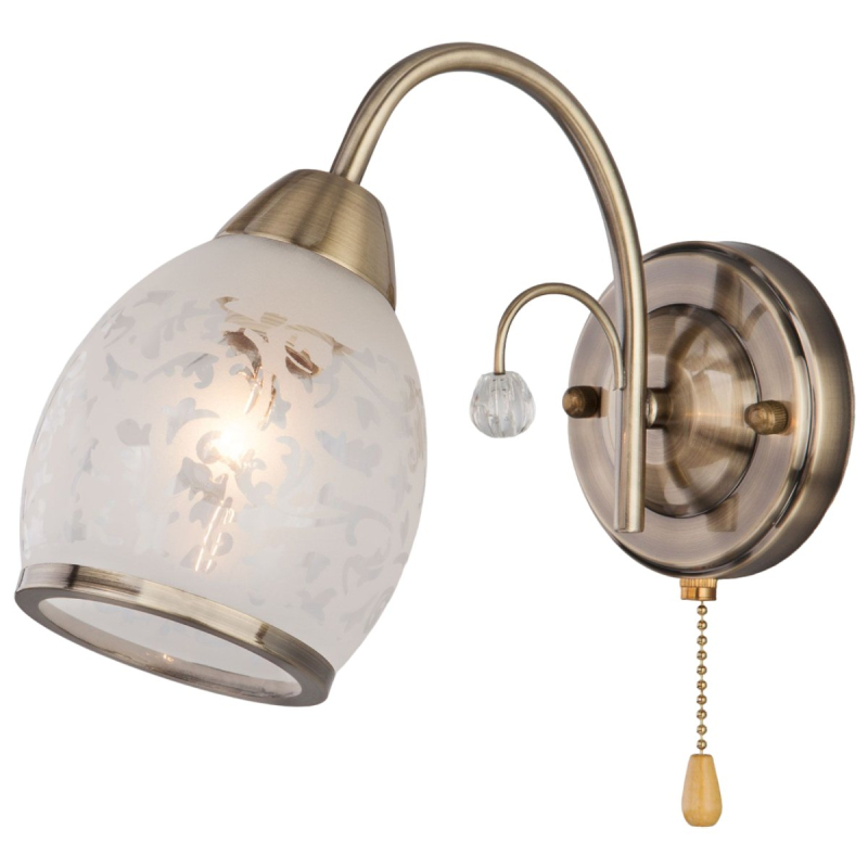 Бра с выключателем на корпусе Eurosvet 30026/1 античная бронза