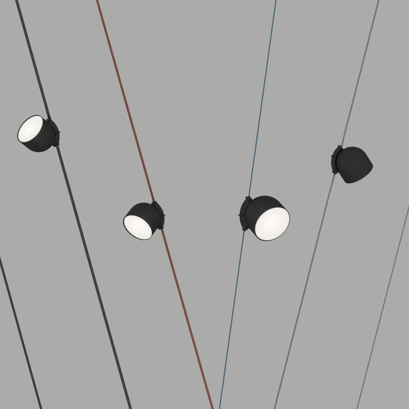 Трековый однофазный светильник Denkirs Belty spot DK5642-BK