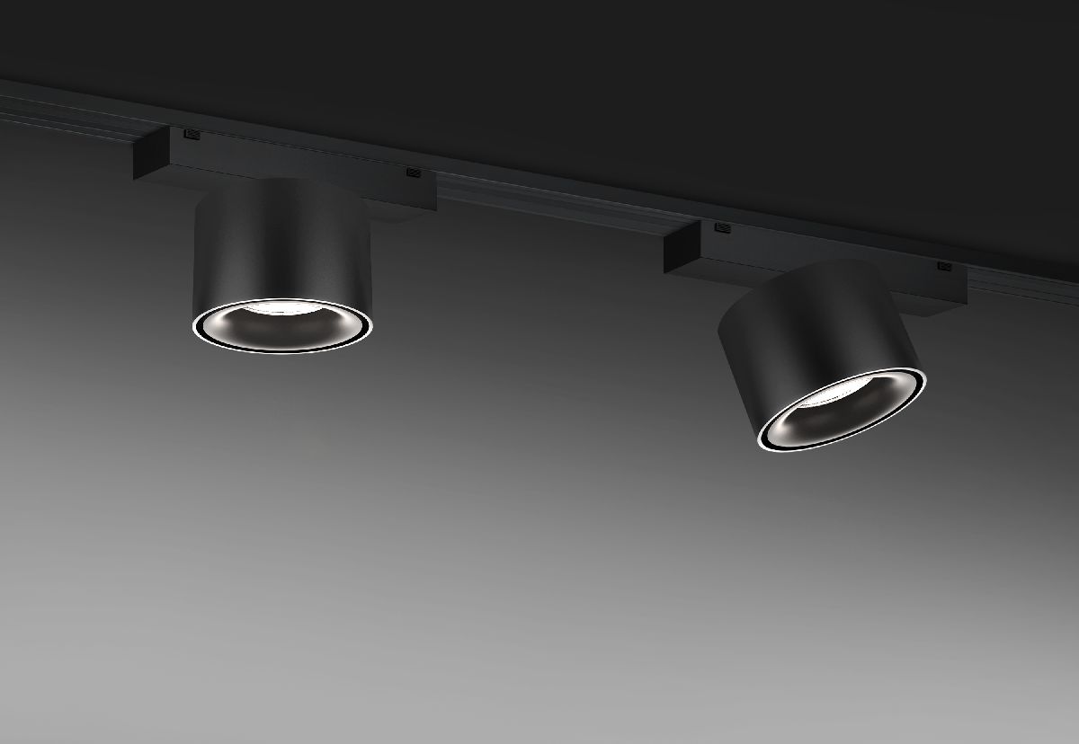 Трековый магнитный светильник iLedex Vision 4825-049-D74-10W-60DG-3000K-BK