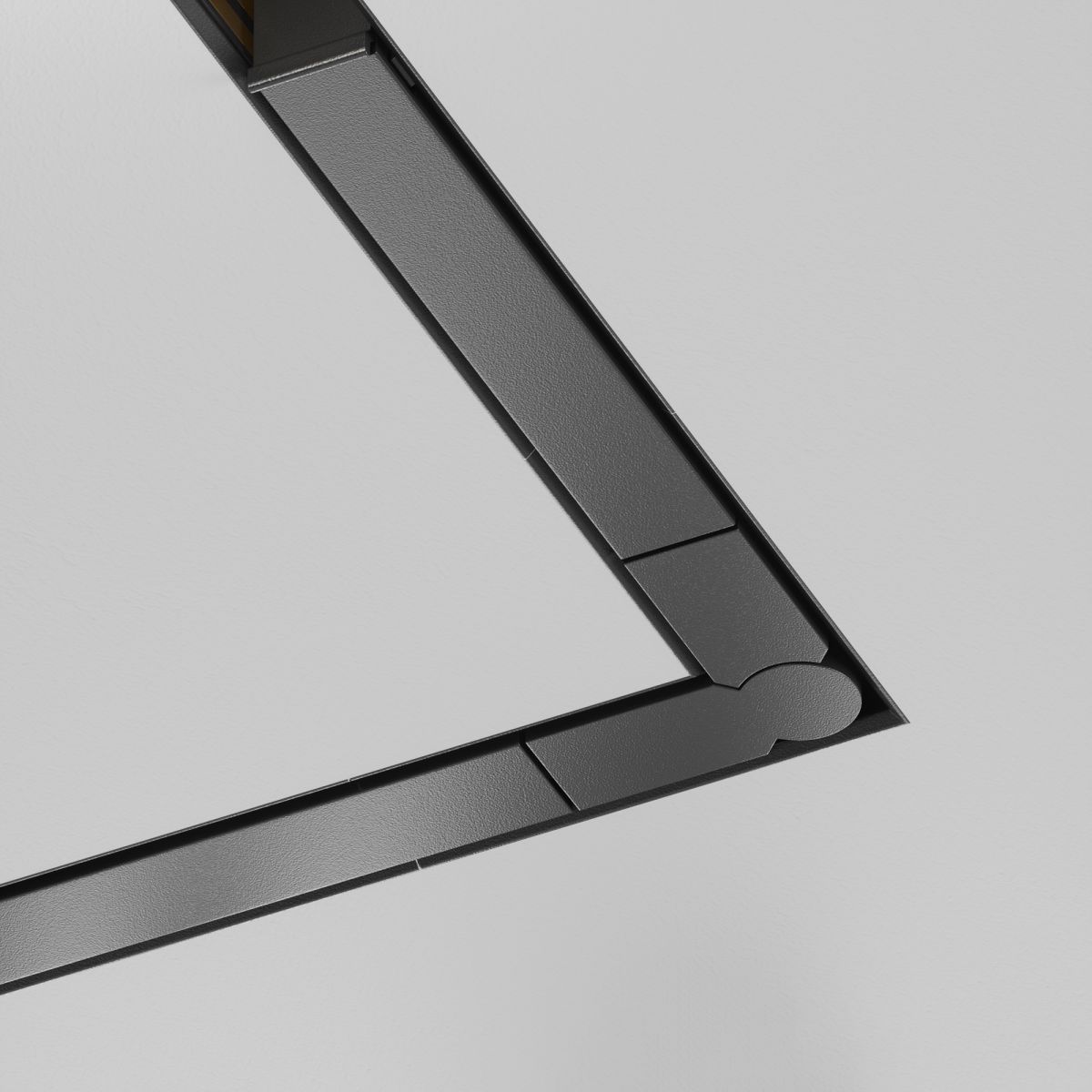 Угол-соединитель 45 Exility X встраиваемый под ГКЛ 12,5мм Maytoni TRA239CLS-42.12B