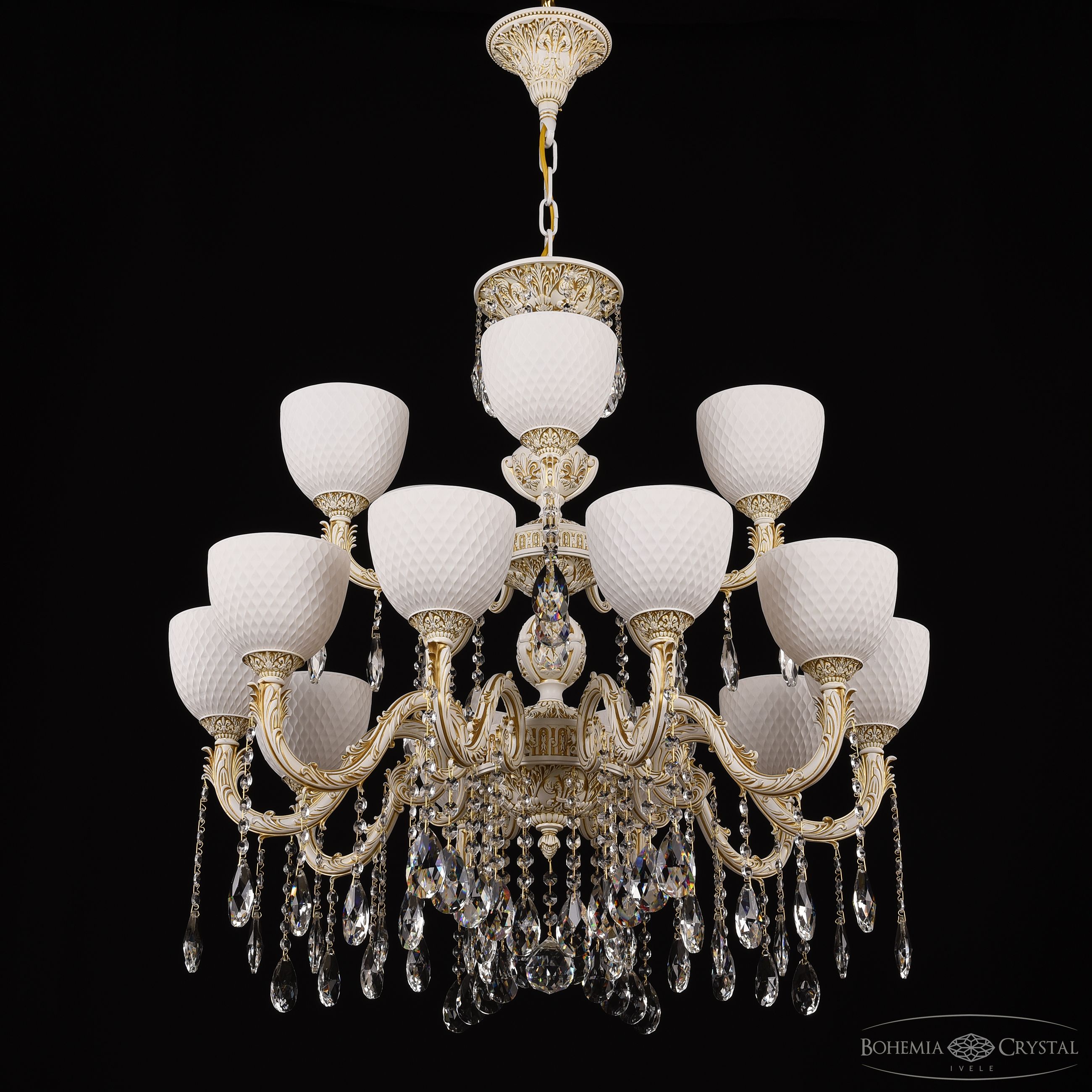 Подвесная люстра Bohemia Ivele Crystal AL79101/10+5/250/2D A WMG P1 U Wave