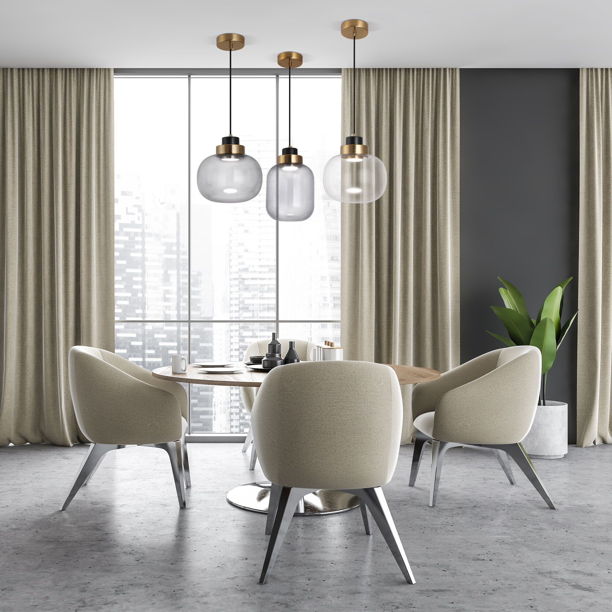 Подвесной светильник Eurosvet Jeffry 50240/1 LED прозрачный a060672