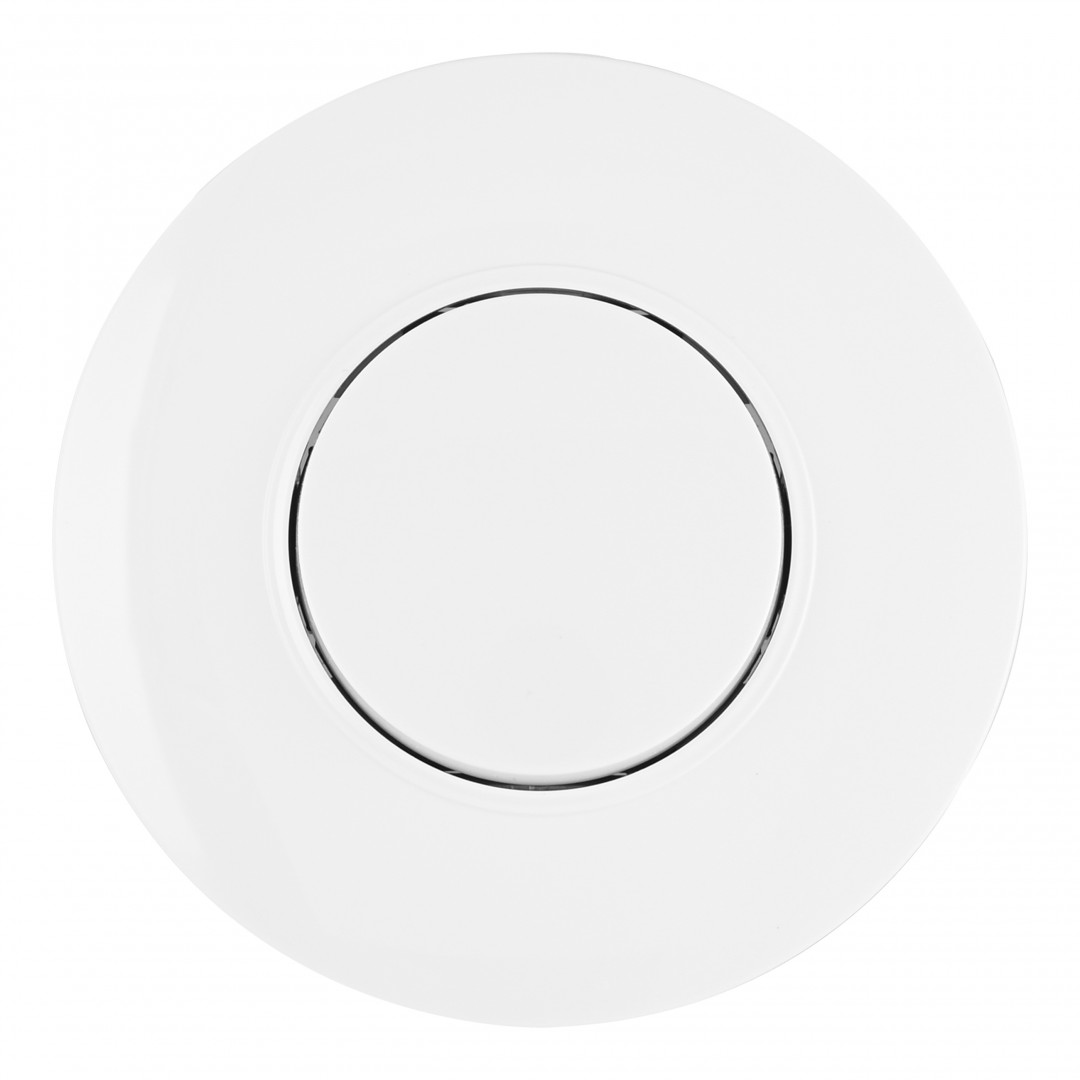 Выключатель круглый одноклавишный с рамкой Arte Milano SET08-1-30-1 white