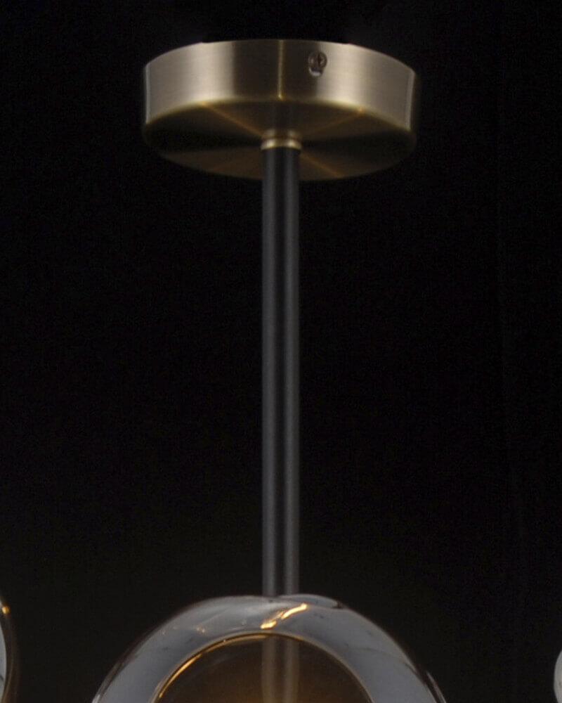 Потолочная люстра Lumien Hall Лефевр 3301/8H-GD-BK