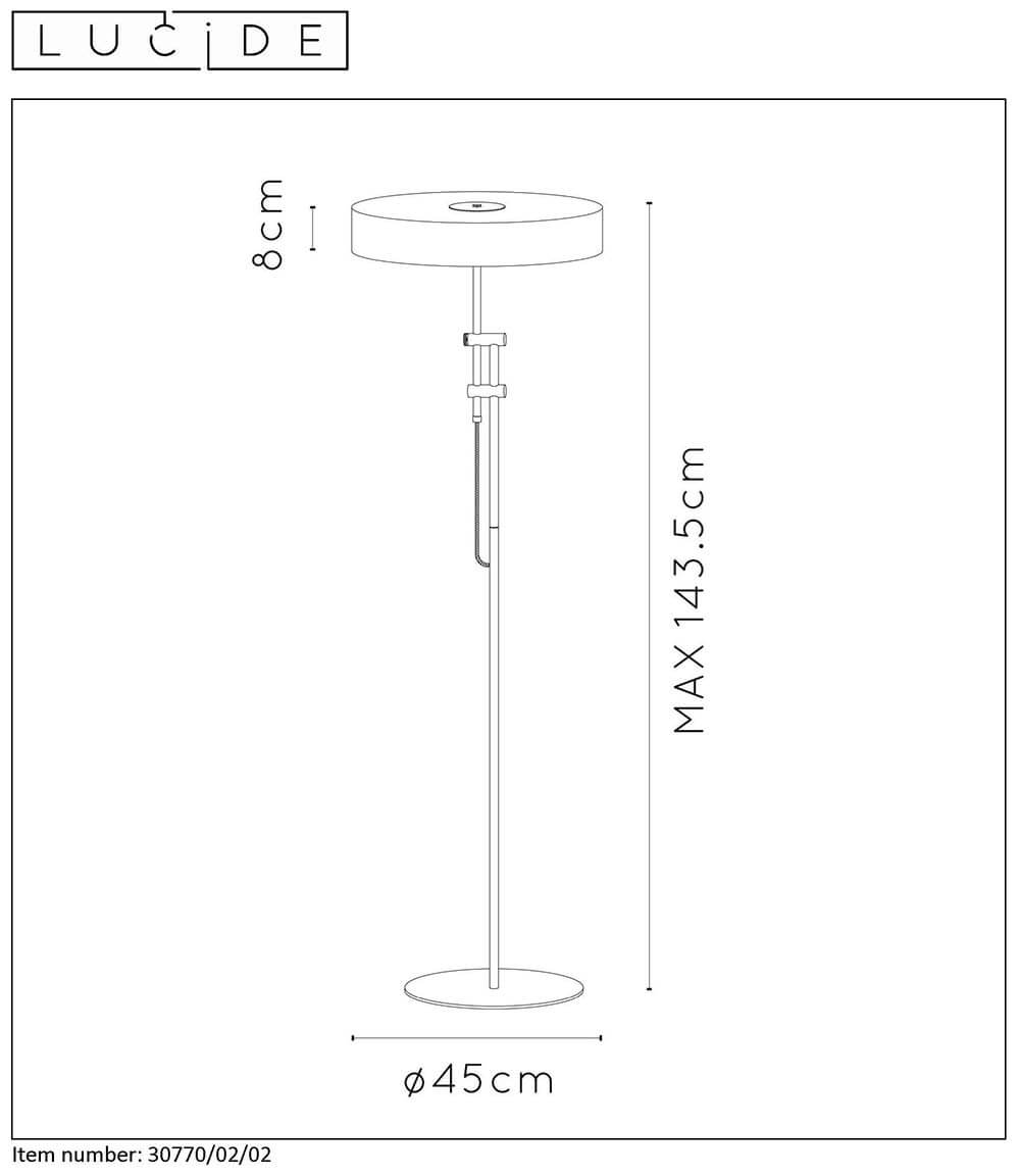Торшер Lucide GIADA 30770/02/02