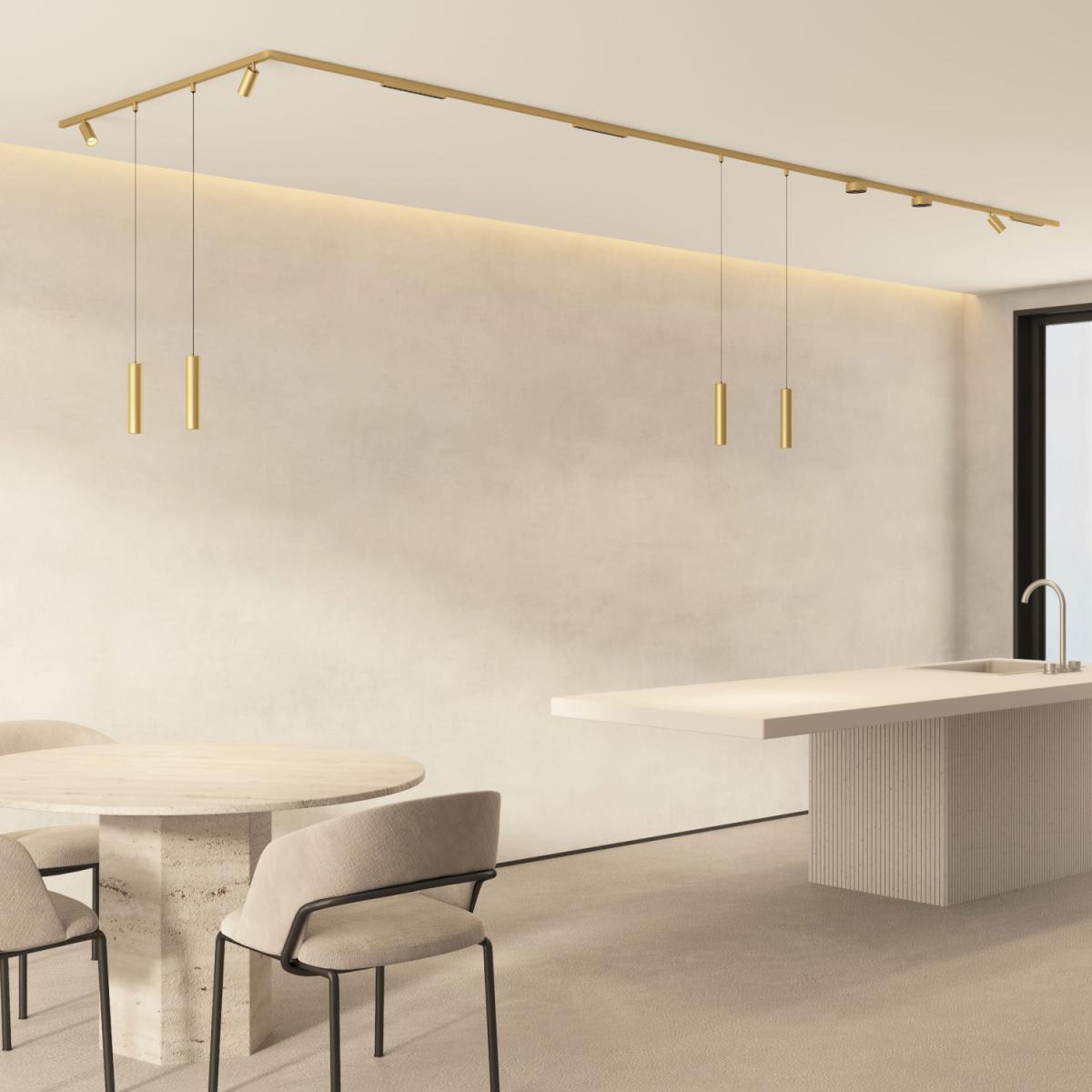 Трековый однофазный светильник Denkirs Shine grill DK5772-SB