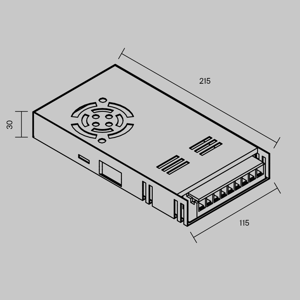 Блок питания Maytoni Led Strip PSL002 12В 400Вт IP20 811014