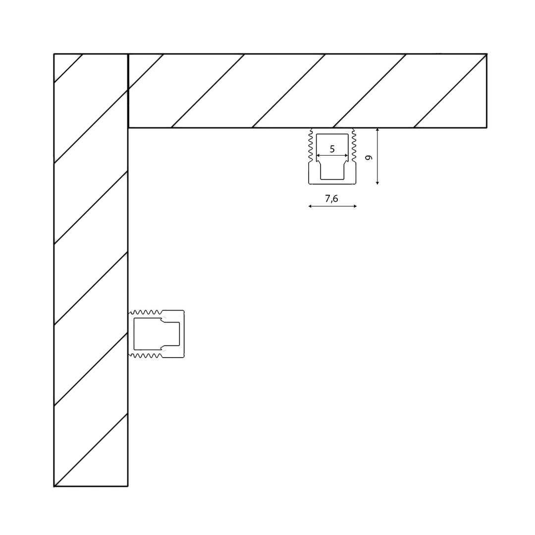 Профиль алюминиевый DesignLed LS.0709 001972