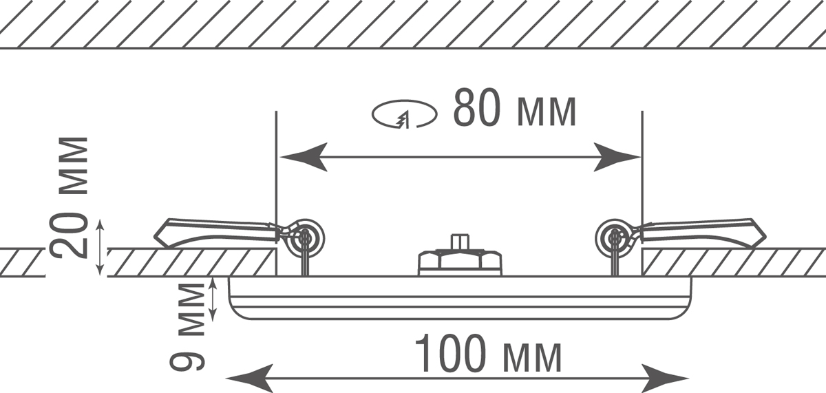 Встраиваемый светильник Donolux Depo DL20091R8W1W IP44
