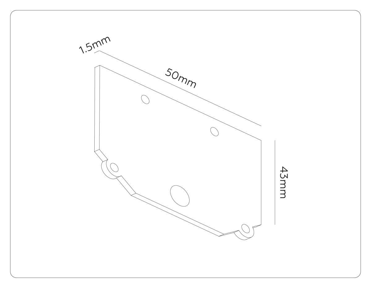 Заглушка для магнитного шинопровода в натяжной потолок 2шт Ambrella Light Track System GL1990