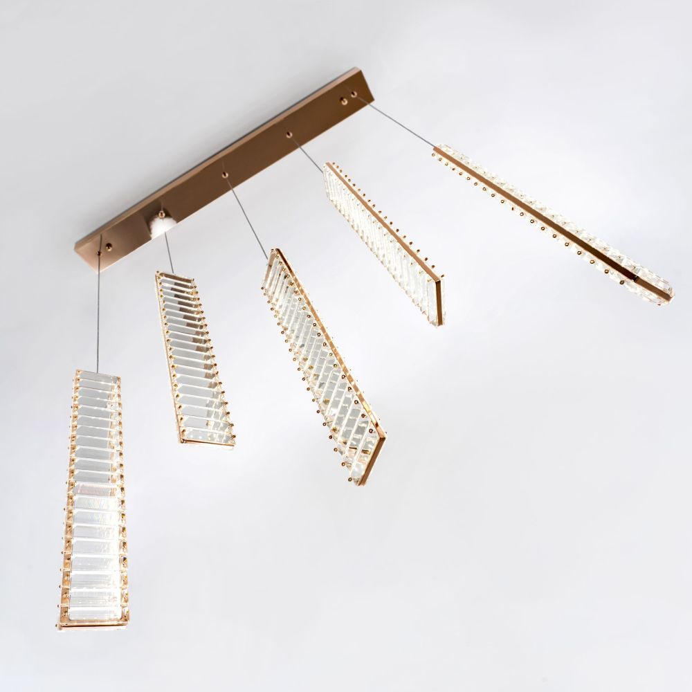 Подвесной светильник хрустальный Modestyle MS.88909.5 GD