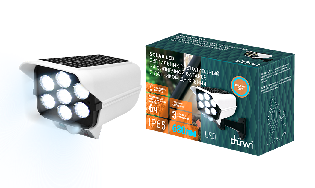 Прожектор на солнечных батареях Duwi Solar led 25033 3