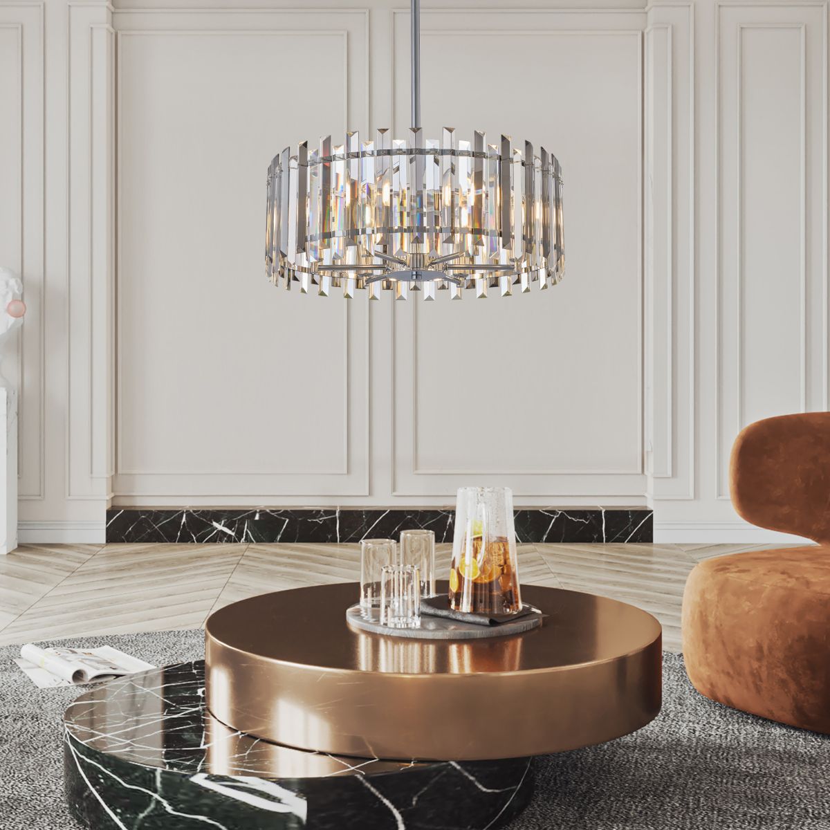 Люстра на штанге Arte Milano Sorrento 375209/6/350/490 CR