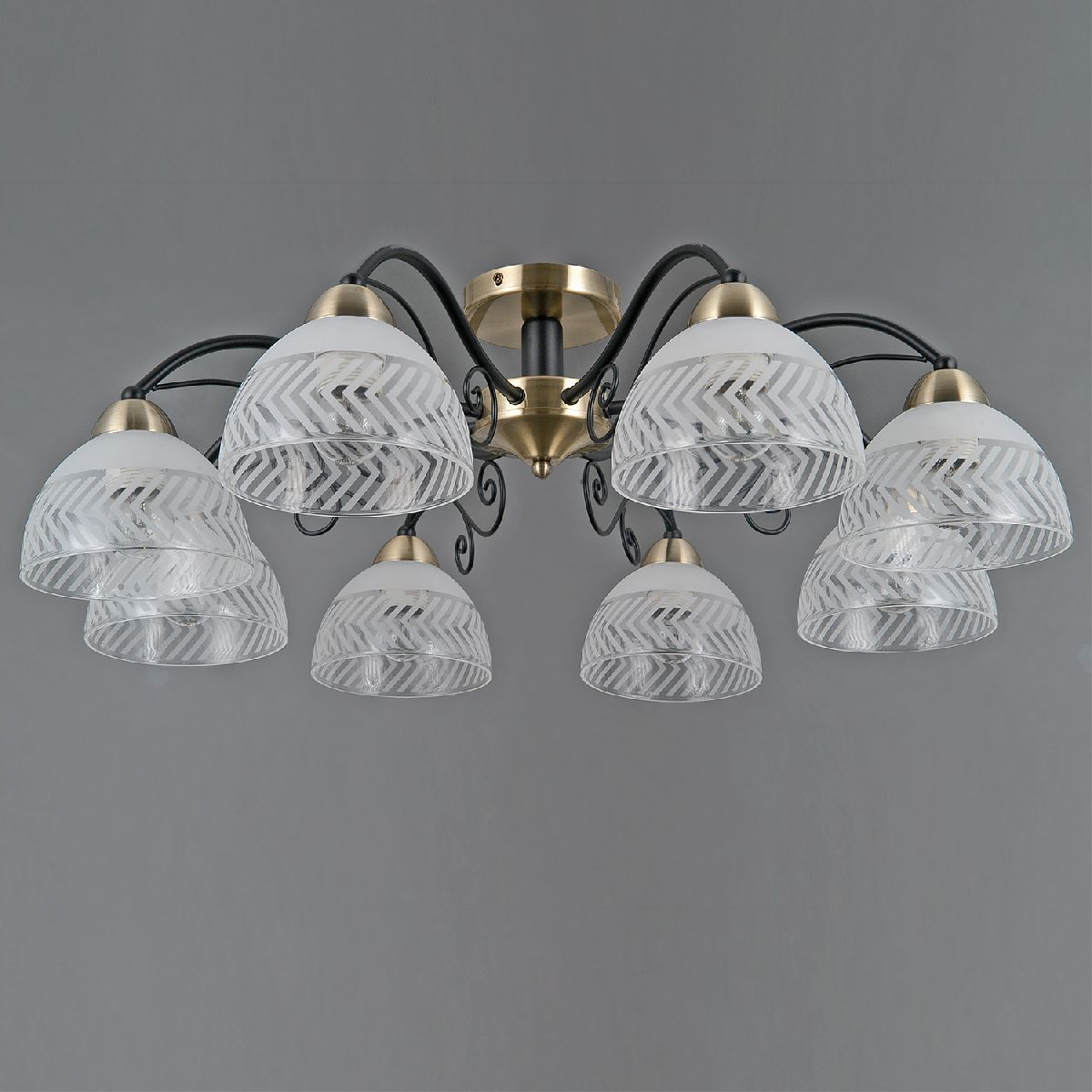 Потолочная люстра Illumico IL0435-8CSQ-24 BK AB SPICA