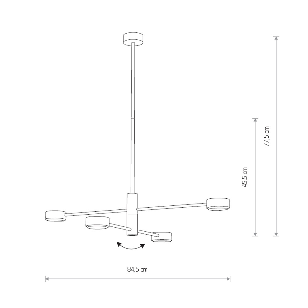 Люстра на штанге Nowodvorski Orbit 7945