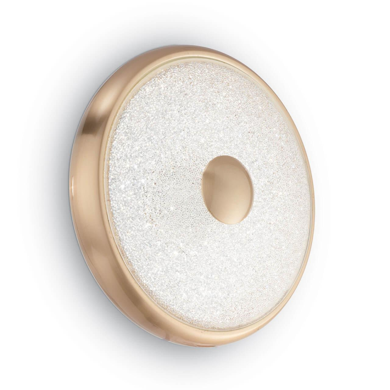 Настенный светодиодный светильник Ideal Lux Rubens AP50 Ottone Satinato 178769