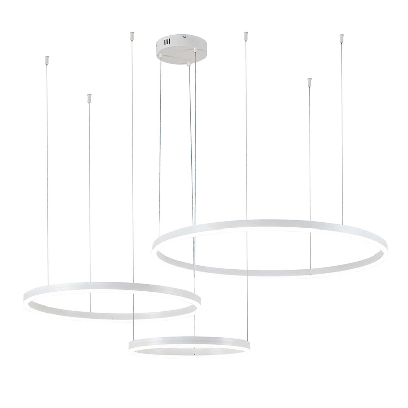 Подвесная люстра с дистанционным управлением Indigo Galass 14001/3P White V000031L