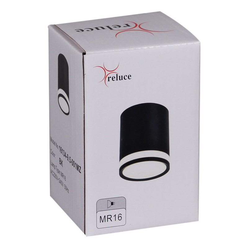 Накладной светильник Reluce 16134-9.5-001MZ MR16 BK