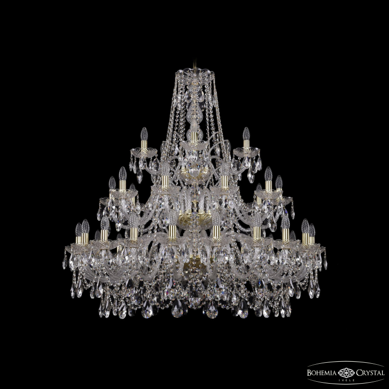 Подвесная люстра Bohemia Ivele Crystal 1411/20+10+5/400/3d G