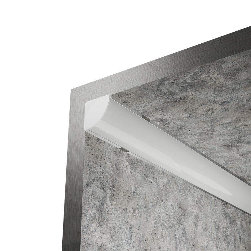 Профиль алюминиевый угловой накладной Wolta WAP-S-16/16/2000-A