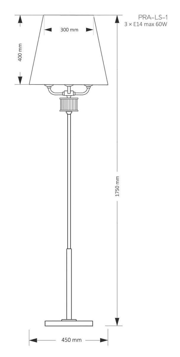 Торшер Kutek Mood Prato PRA-LS-1(N)
